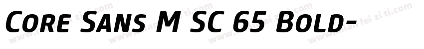 Core Sans M SC 65 Bold字体转换